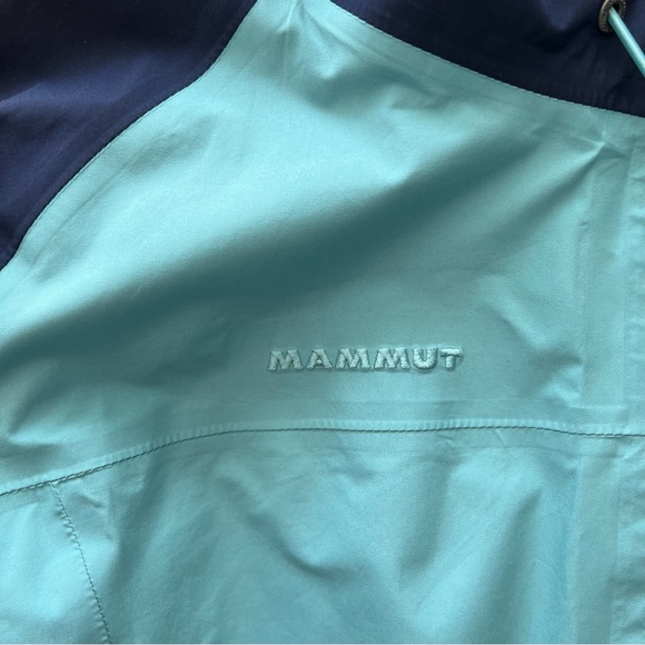 Mammut Wenaha Rain Jacket in Navy/Aqua | LARGE - Picture 9 of 10